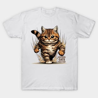 Purrfect Brown Tabby Cat T-Shirt